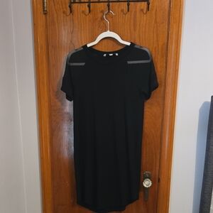 American Eagle Outfitters Black Short Sleeve Dress Tee